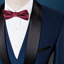 Load image into Gallery viewer, Wedding Suits For Men Shawl Collar 3 Pieces Slim Fit Burgundy Suit Mens Royal Blue Tuxedo Jacket