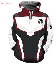 Load image into Gallery viewer, Avengers 4 Endgame Quantum Realm Cosplay Costume Hoodie Men's Hooded Zipper 3D Print Men's Apparel