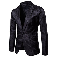 Load image into Gallery viewer, Wine Red Nightclub Paisley Suit (Jacket+Pants) Men Single Breasted Mens Suits Stage Party Wedding Tuxedo Blazer 3XL