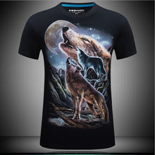 Load image into Gallery viewer, Men's animal T-Shirt orangutan/gas monkey/Wolf 3D Printed T-Shirts Men Funny tees tops tee shirt large size