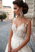 Load image into Gallery viewer, Bride Shoulders Waist Slimming Lace Trailing Large Size Wedding Dress