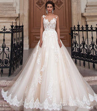 Load image into Gallery viewer, Bride Shoulders Waist Slimming Lace Trailing Large Size Wedding Dress