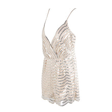 Load image into Gallery viewer, Beige Sequin Playsuit Romper