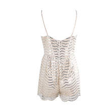 Load image into Gallery viewer, Beige Sequin Playsuit Romper